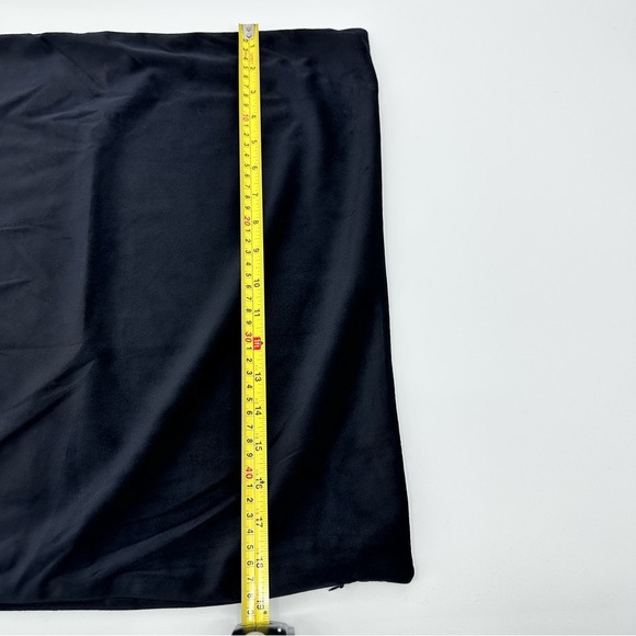 Throw Pillow Covers Set of 3 Velvet Velour and Print Canvas Black Brown - Picture 6 of 16